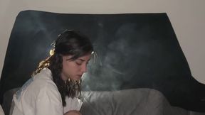 HANDY - FLU NOSE EXHALES SMOKE