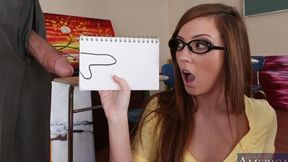 Brown hair porn with radiant Maddy O'Reilly from Naughty Bookworms