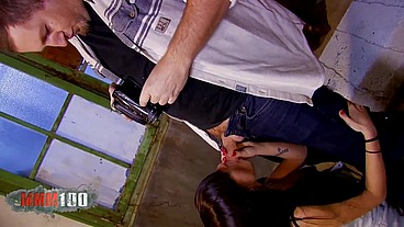 Paying her poker with her ass