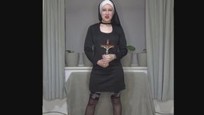 Naughty nun NASTY nun - jerk and repeat, jerk and repent