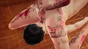 Femdom Big Tits Hyolyn in Fishnet Pantyhose - Nipple Licking Handjob, Face Sitting Cunnilingus Domination, and Footjob Fetish