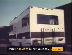 Bubble butt black chick in a caravan