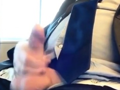 Suited Silver Fox Jerks Off Solo