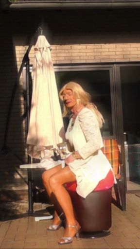 Cumshot in the evening sun   Clip 1