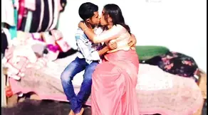 Indian Bhabhi Craves Pink Shari Pleasure