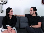 Kylei Ellish first time on camera for a porn video with William Vega