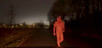 Almost caught naked barefoot jerking my cock outside