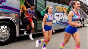 here new! spa bbc (( 10 slutty cheerleaders!  opened and destroyed )) we fucked with all bbc usa basketball team in exchange for victory, we getting asses and pussies pounded anal gaped [ai generated]