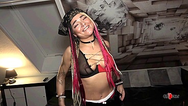 Home private creampie gangbang with total cum dumpster slut girl