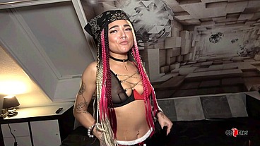 Home private creampie gangbang with total cum dumpster slut girl