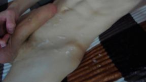 Overexcited Twink Cumming a Lot on Himself!