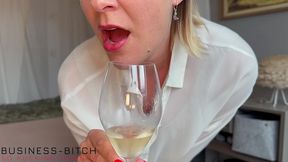 luxury business woman after office work showing her curvy body and solo masturbation - business-bitch