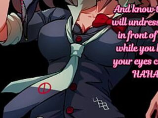 Junko want to see you suffer while she fuck her Girlfriend (Femdom JOI, Futanari, Anal, Humiliation...)