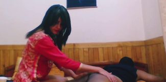 Shy Girl Sensually and Passionately Moving Hands on Me