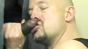 gloryhole suck uncut black cock