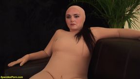 Chubby Manuella Dark gets rough hairy ass fucked in spandex