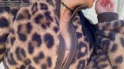 She jerk off a stranger with her pussy and makes him cum in her panties before walking in the street full of cum