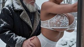 ruby dream - winter adventures in russia [ai generated] oldje gangbang, old and young, rimming, rimjob