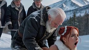 ruby dream - winter adventures in russia [ai generated] oldje gangbang, old and young, rimming, rimjob