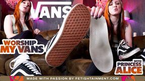 Lick my dusty Vans clean and you'll get a surprise ( Shoe Humiliation with Princess Alice ) - FULL HD MP4
