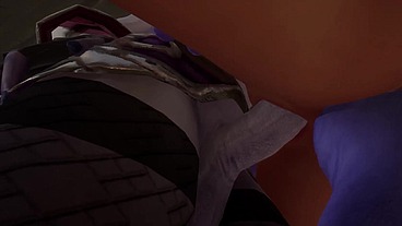 Redhead Elf has BSDM Threesome sex in a dungeon - Warcraft Parody