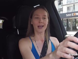 Ersties - Sexy Blond Masturbates In Her Car