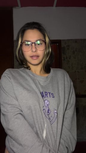 Natural latina shows off her big boobs and nipples