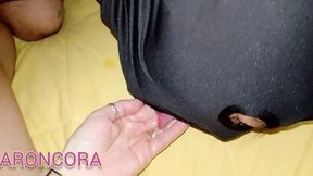 My Step Mom Fucks with the Electrician After He Cums in Their Hands and Cuckold Drink Cum