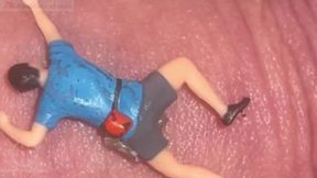 Tiny Parasite Guys Caught on Jules' Cock! See How He Gets Rid of Them and Punish Them:)