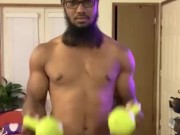 Light workout and dancing