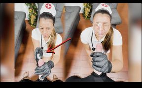 This Cute Nurse Achieves the Impossible, You Won't Believe It! - Multiple Cumshots