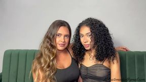 TWO SEXY AND FIERY BRUNETTES - NEW TOP GIRLS - NEW MR JAN 2025 - CLIP 1