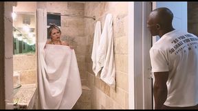 Colombian Blonde Has Hardcore Interracial Sex with Her Roommate BBC - Monique Fuentes