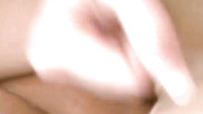Lustful cock tease wanking hard prick