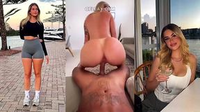 Hot gym influencer gives head and gets fucked by a stranger