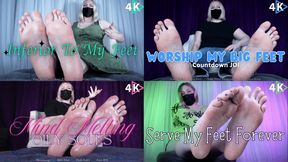 BUY THIS Foot Binge Bundle - 4K - The Goddess Clue, Foot Fetish Binge Fuel, Over 40 Minutes Of Feet JOI Video, Oily Soles Mental Domination, Female Supremacy, Foot Humiliation, Hot Big Feet, Goon To Clue's Feet