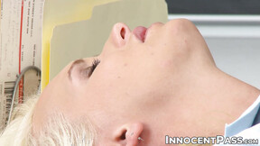Sexy coach TJ Cummings deeply rammed the wet muff of blonde Emily Austin