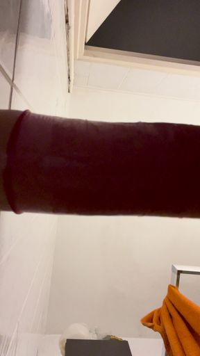 Putting a Condom on My Dildo and Fuck Myself