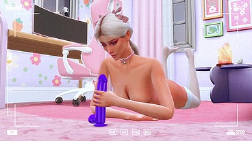 perverted stepdaughter checks deep throat in front of the camera for her stepfather sims me hentai animation