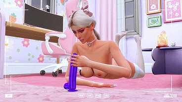 perverted stepdaughter checks deep throat in front of the camera for her stepfather sims me hentai animation