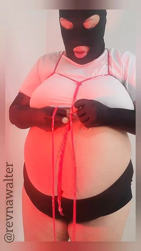 BBW - Hot Wife Tied Up And Enjoying A Lot!