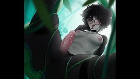 Berry having fun in the forrest with a HUGE tentac1e monster! (@berryguild)