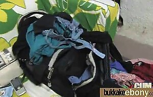 Ebony gets group cumshots 11