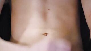 Trans doll jacks off and finishes off