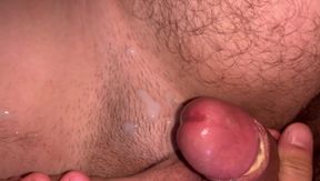 Cumming on the table