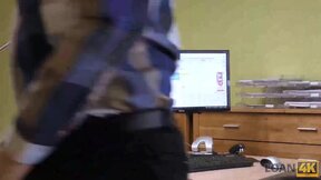 LOAN4K. Big Boobed Redheaded STEPMOM Has Sex With A Hung Guy Who Can Help Her