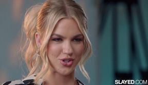 Stunning Blondes Indulge in Lesbian Pleasure and Intimate Moments