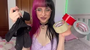 Hare Fuyu is doing a gag test with lots of different gags! - selfbondage, bondage, gagged, socks, filled mouth