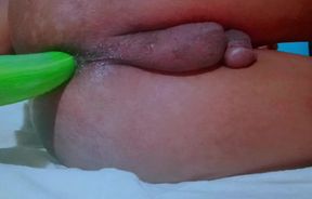 Cucumber Tore My Ass Hole