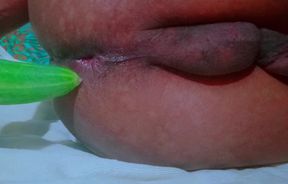 Cucumber Tore My Ass Hole